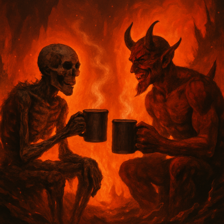 Ashes of Accord: Two Damned Souls Brew Peace in the Pit