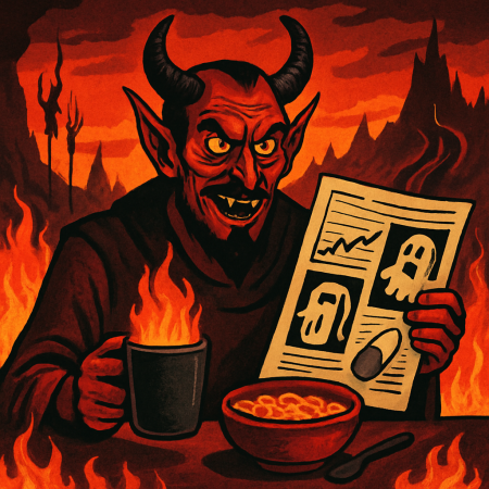 Beelzebub’s Breakfast Briefing: Scorching Trade, Gasoline Ghouls, and a Phantom Pill