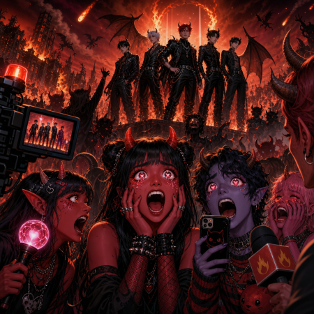 Brimstone Teens Turn K-Pop Fever Into Local Firestorm Ahead of Demon Boy Band Invasion
