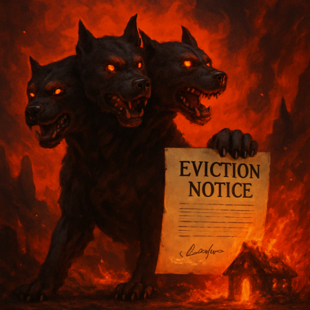 Eviction Notice Delivered by Cerberus, Signed in Sulfur: The Saga of Cindershore’s Last Hearth