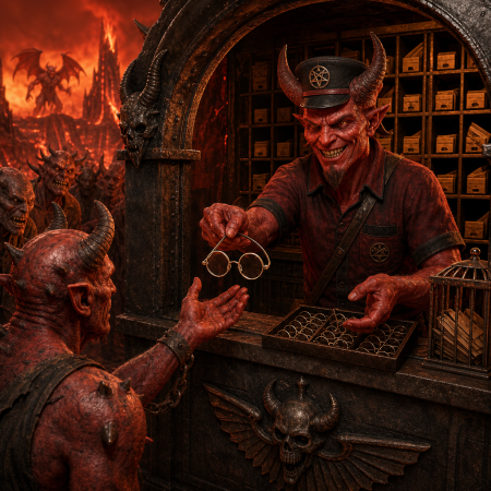 Infernal Post Office Now Dispensing Spectacles, Leaving Demons With No Excuse For Misreading the Fine Print