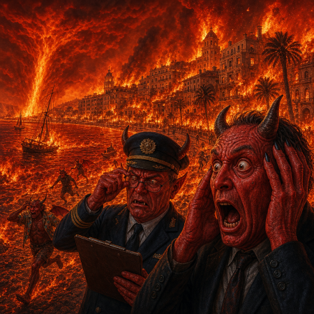 Infernal Riviera Goes Up Like Cheap Kindling As Officials Discover Fire Is Hotter Now