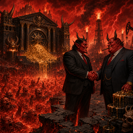 Morning Briefing: Brimstone Treasury Hits 40 Trillion Screams As Oil Barons Shake Hands In Quake-Cracked Vorkoza