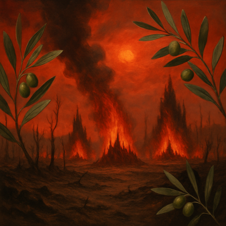 Olive Branches In The Ashen Wastes: A Postcard From The Pyres